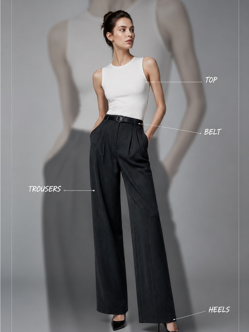Madewell Linen Blend Wide-Leg High-Waist Pleated 4 Pocket Women 2 Trousers Pants